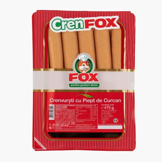 Crenvurști cu piept de curcan 470g