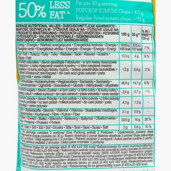 Chipsuri cu proteină și kimchi 60g