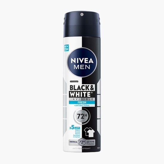 Deodorant antiperspirant spray pentru bărbați Men Black&White Invisible Fresh 150ml