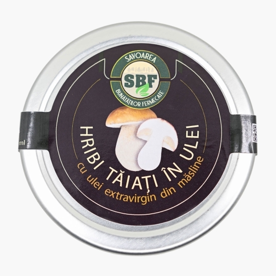 Hribi tăiați în ulei 314ml