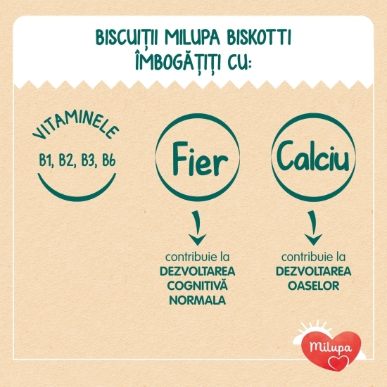 Biscuiți pentru copii, Biskotti, +6 luni, 180g
