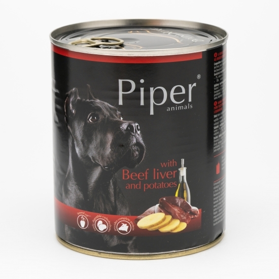 Hrană umedă pentru câini, 800g, cu ficat de vită și cartofi
