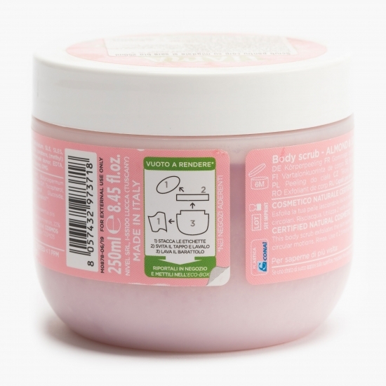 Scrub de corp migdale și sare bio 250ml