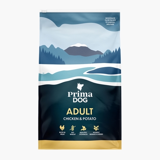 Hrană uscată câini adulți cu pui și cartofi 3kg