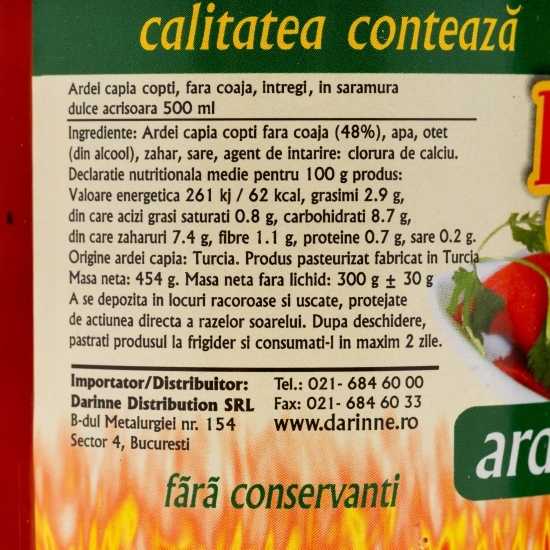 Ardei capia copți 0.5l