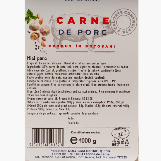 Mici din carne de porc 1kg