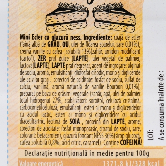 Mini eclere cu glazură de ness 6 buc. 180g