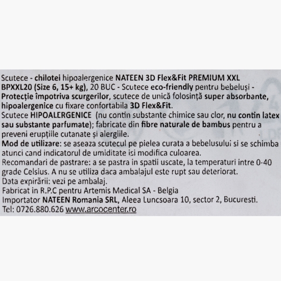 Scutece chiloțel eco-friendly Premium Line, Nr. 6, 15+ kg, 20 buc