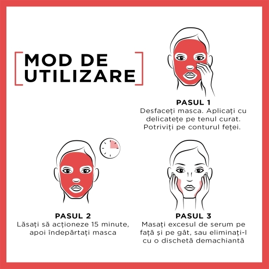 Mască șervețel Hydrabomb cu rodie pentru hidratare intensă 28g