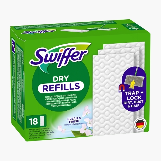 Rezerve lavete uscate pentru pardoseală Sweeper 18 buc