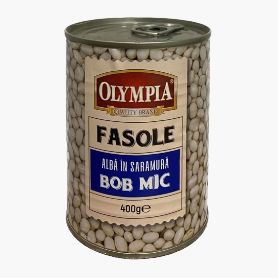 Fasole alba în saramură, bob mic 400g