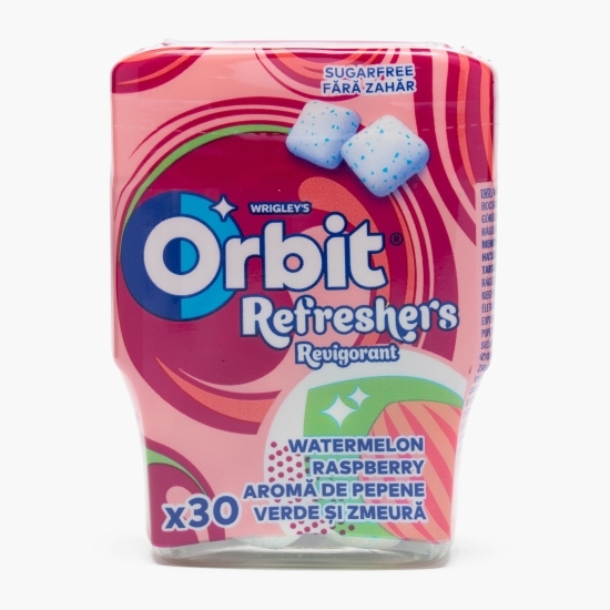 Gumă de mestecat Refreshers Watermelon Raspberry, fără zahăr, 30 buc, 67g