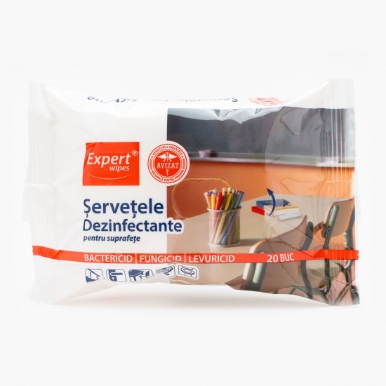 Șervețele dezinfectante pentru suprafețe 20 buc