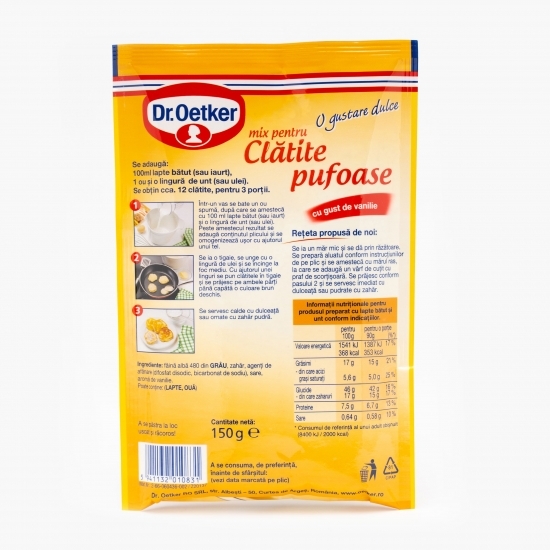 Mix pentru clătite pufoase cu gust de vanilie 150g