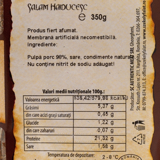 Salam Haiducesc 350g