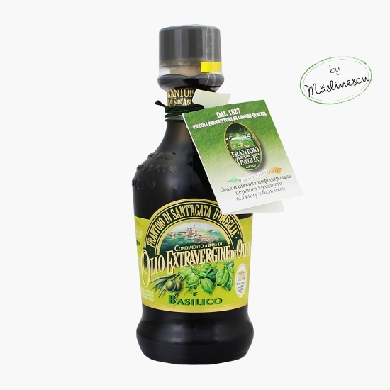 Măslinescu - Ulei de măsline extravirgin aromatizat cu busuioc 100ml