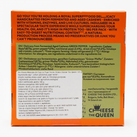 Produs eco fermentat din caju cu piper verde 100g