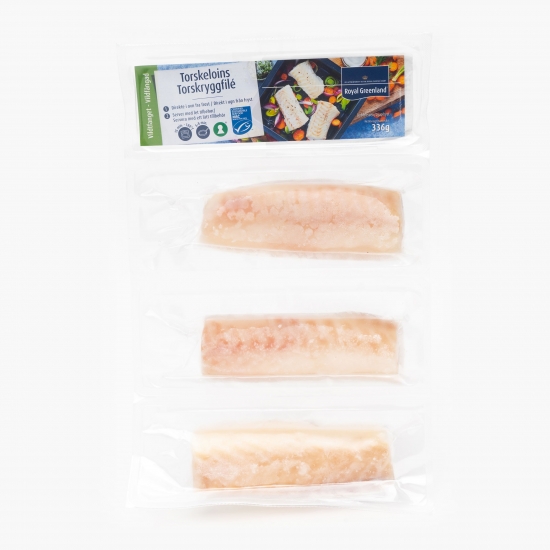 Cod Loins sălbatic Groenlanda fără piele 3x112g