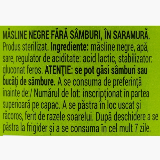 Măsline negre fără sâmburi 300g