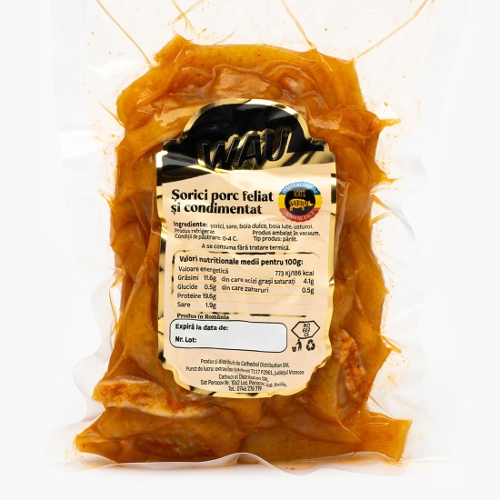 Șorici porc feliat condimentat 200g