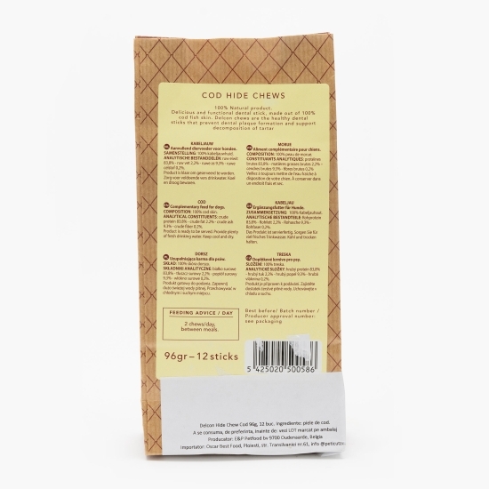 Gustare Chew piele de cod pentru câini 150g