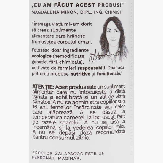 Maca ecologică extract 4:1 400mg, 60 capsule vegetale