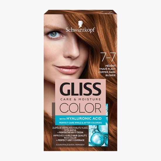 Vopsea de păr permanentă Color 7-7 blond închis roșcat 142.4ml