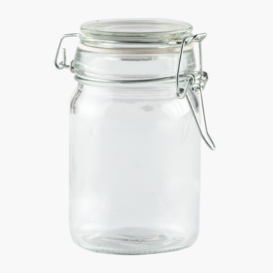Borcan depozitare din sticlă cu capac 250ml