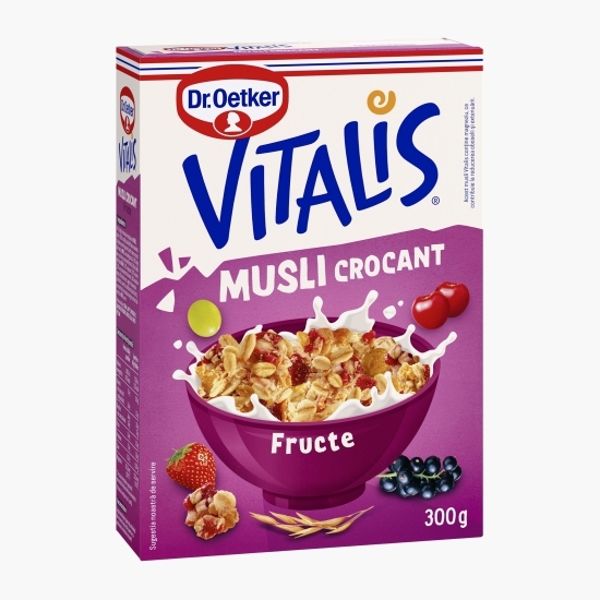 Musli vitalis crocant cu fructe 300g