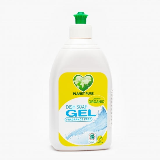 Detergent gel bio pentru vase hipoalergen, fără parfum 500ml