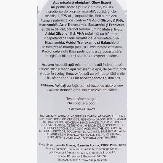 Apă micelară Glow Expert cu Prebiotice 400ml
