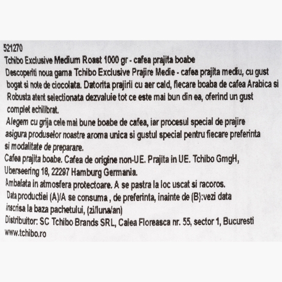 Cafea Boabe Exclusive Medium Roast 1kg