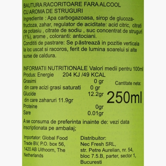 Băutură carbogazoasă struguri doză 0.25l