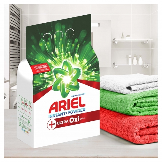 Detergent de rufe pudră automat +Ultra Oxi effect 36 spălări, 3.6kg