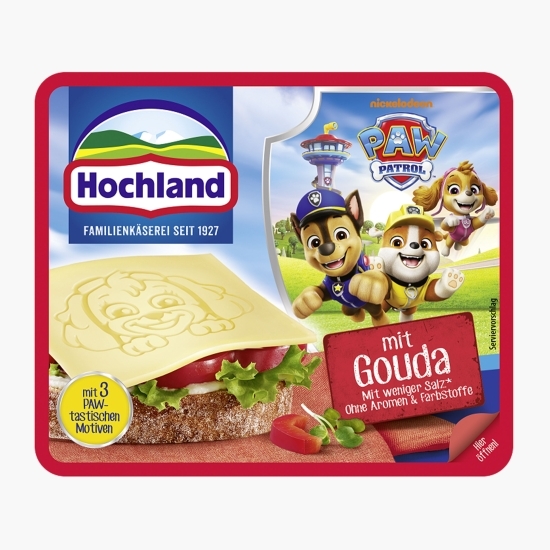 Brânză topită felii cu Gouda Paw Patrol 150g