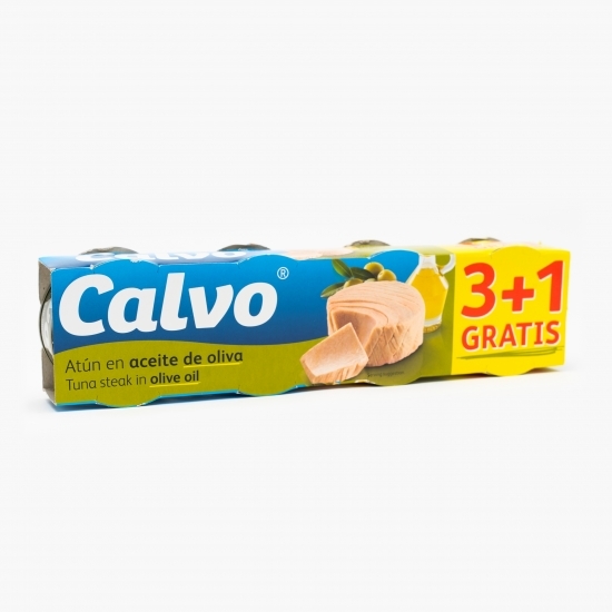 Ton în ulei de măsline 4x80g