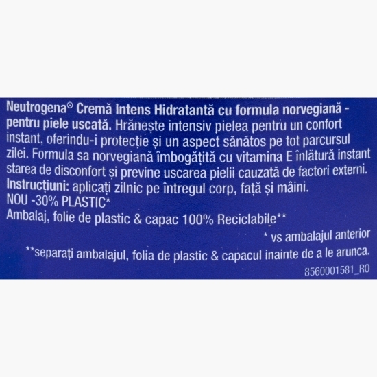 Cremă de corp intens hidratantă pentru piele uscată 300ml