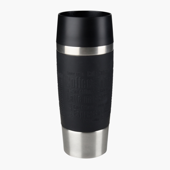 Termos călătorie MugFun din inox, 0.36l, negru