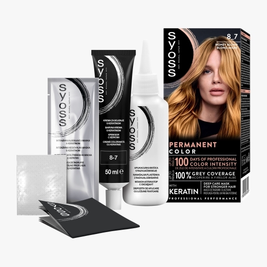Vopsea de păr permanentă Professional Performance, 8-7 blond miere, 115ml