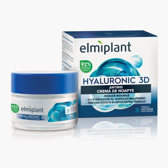 Cremă antirid de noapte, Hyaluronic 3D, 50ml