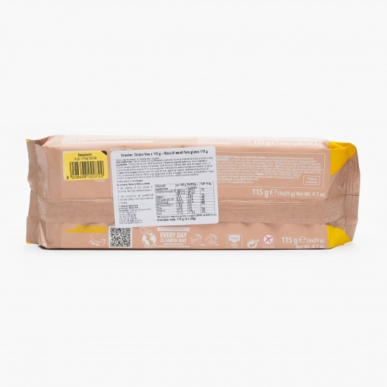 Biscuiți sărați fără gluten Snackers 115g 