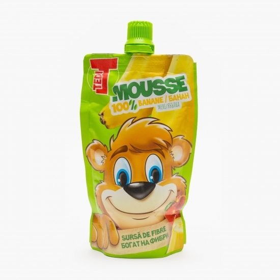 Mousse de fructe (banane, mere, morcovi) 100%, 100g 