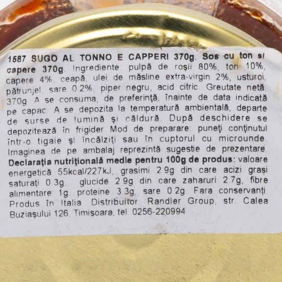 Sos cu ton și capere 370g