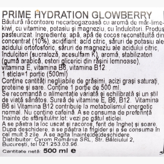 Băutură rehidratantă Glowberry 0.5l