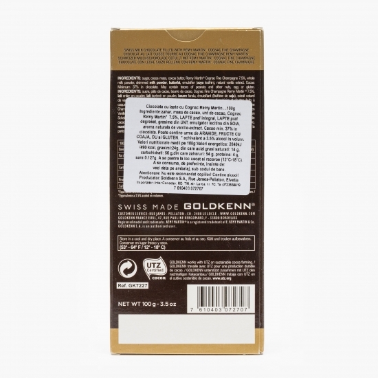 Ciocolată cu coniac Remy Martin 100g