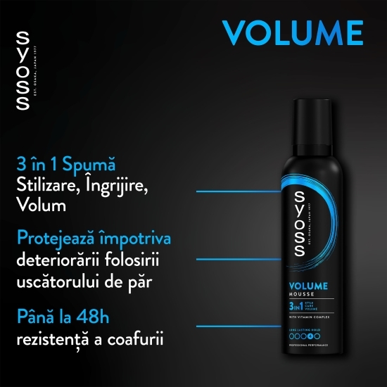 Spumă pentru păr Volume Lift 250ml