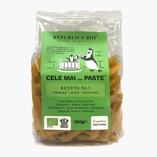Paste eco din porumb, ovăz și dovleac Cele mai...Paste, fără gluten 250g