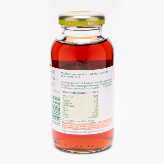 Suc de fructe roșii eco, +4 luni, 200ml