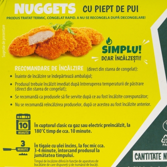 Nuggets cu piept de pui 210g