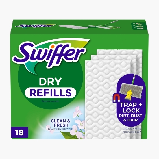 Rezerve lavete uscate pentru pardoseală Sweeper 18 buc